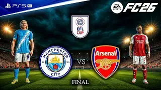 FC 26 - Man City vs. Arsenal - EFL Cup Final 25/26 Full Match | PS5&trade; Pro [4K60]