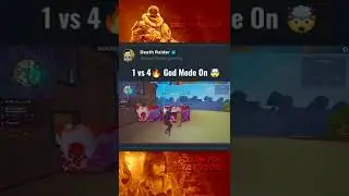 Emote Revenge 👽 in 1v4 🔥 Free Fire #freefire #shorts #deathraider