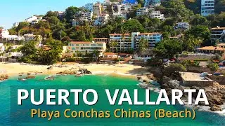 Playa Conchas Chinas Centro Puerto Vallarta México / Conchas Chinas Beach Romantic Zone