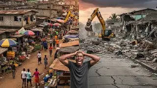 SHOCKING Massive Demolition Exercise around LPRC Junction, NTA Community, Japanese Freeway, Liberia 