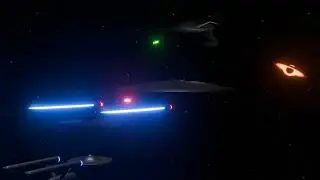 Enterprise Fires at Klingon Ship - Short Blender Animation