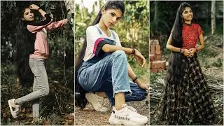 👸 Ishitha Shetty - Nishi 😍 (Tik Tok ID : ishitha_shetty) Malayalam Long Hair Girl Trending TikTok