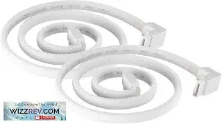 Silverstone Technology CP08W 90 Degree SATA 3 Sleeved White Cable with EMI