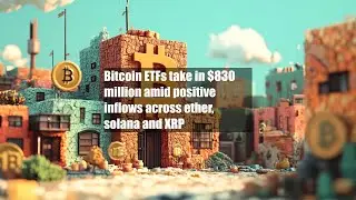 Bitcoin ETFs take in $830 million amid positive inflows across ether, solana and XRP