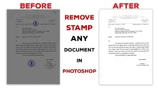Old Document Clean & Remove Stamp Any Document in Photoshop | Hindi