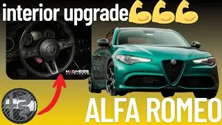 Alfa Romeo Giulia &ndash; Carbon Fiber Steering Wheel Trim
