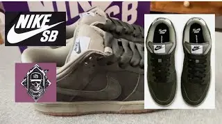 Nike Sb Dunk Low Pro B Sequoia light army white unboxing 