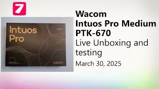 Wacom Intuos Pro 2025 Medium (PTK-670) Live Unboxing and Testing