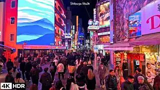 🤩Everyone’s Rushing! A Hectic Year-End Walk in Shibuya, Tokyo Jp  2025 4kHDR