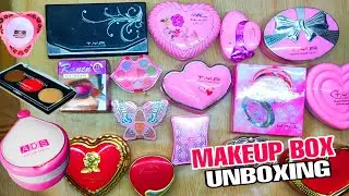 Makeup Box Unboxing and Review | Cheap Makeup Box and Makeup Kit | Small Makeup Box Opening  21
