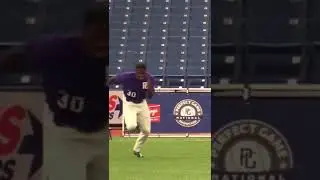 The fastest 60 yard dash in baseball history!