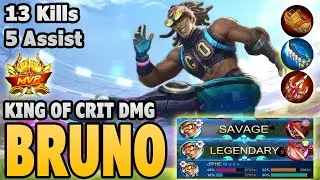 Bruno Savage !! Full Critical Damage - Top Global Bruno Gameplay | MLBB