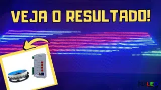 TESTE DA NOVA FITA LED 2811 ALTO BRILHO 720 LEDS USANDO A CONTROLADORA T1000S