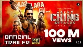 #Agent  ching attack # official  trailer || ranveer  since,  sreeleela,  Bobby  Deol 