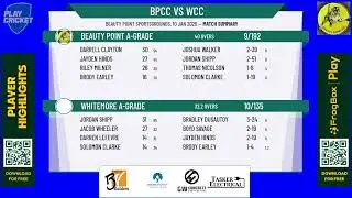 Beauty Point A-Grade v Whitemore A-Grade