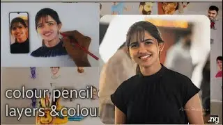 Mamitha Baiju portrait drawing ✨#colourpadamshortfilm #colourpadam #mamithabaiju