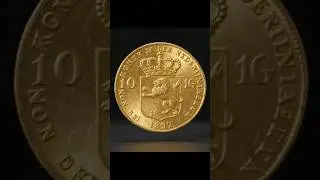 1892 Queen Wilhelmina Gold Coin 💰  | Day 2 of 30 Rare Coins #shorts #coin #ytshorts #viral #like