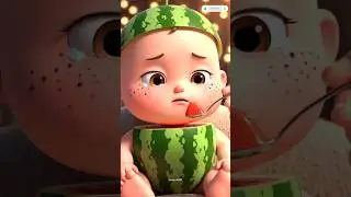 A watermelon baby crying for food 😭 AI ASMR #asmr #viral #fruit #shortsfeed #ai