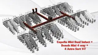 Astro Capella Deneb Ecosystem Animation | Carriage based induction, profiling and sorting system