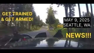 VIDEO SHOWS MAN ESCAPE ATTEMPTED CARJACKING AT GUNPOINT BY RAMMING THEIR CAR ON MAY 9, 2025 KENT, WA