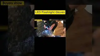 LED Flashlight Gloves-CR2016 Battery Powered