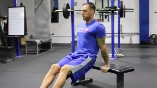 Bodyweight Tricep Bench Dips