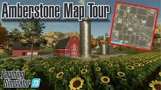 Amberstone Map Tour (American Map) - Farming Simulator 23