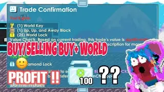 BUY/SELL Buy+Worlds [PROFIT 100 DLS??] OMG!! | Growtopia