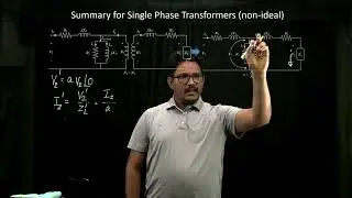 Review: Single Phase Transformer (Non Ideal)