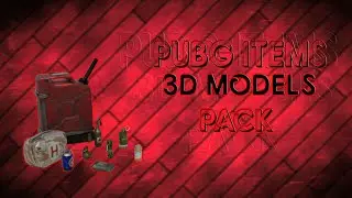 PUBG MOBILE ITEMS 3D MODELS PACK - Blender and Prisma 3D