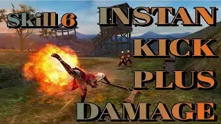 CHOSOKABE MOTOCHIKA  skill 6 instan kick - BASARA HEROES 2