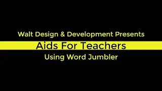 Aids for Teachers - Word Jumbler
