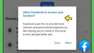 Allow facebook to access your location problem fix