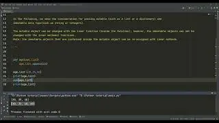68- Functions in Python VII [Parameters Passing by Object]