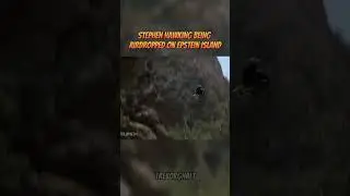 Stephen Hawking being airdropped on Epstein Island #epsteinisland #macandme #meme #stephenhawking
