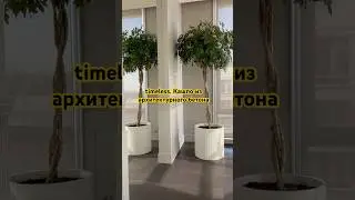 Кашпо с каннелюрами из архитектурного бетона. Минск, под заказ #BEETONBY #concrete #interiordesign