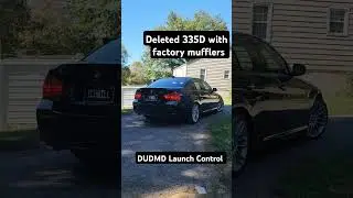 BMW 335D Deleted Exhaust with OEM Mufflers