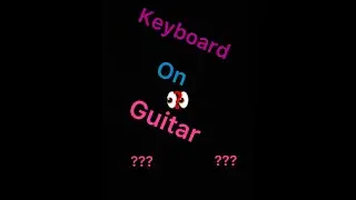 Keyboard on a guitar !?! #jacksonguitars #peavey #shred