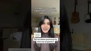 Аккутан навсегда изменил мои сальные железы? #уходзакожей #акне #аккутан #дерматология