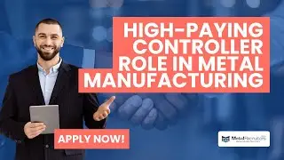 Controller Job Alert: $150K+ Salary in Metal Manufacturing 🚀
