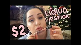 Testing A $2 Liquid Lipstick | Wear Test & Review