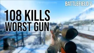 108 KILLS WITH WORST GUN IN BATTLEFIELD 5! | Battlefield 5 Worst Gun!