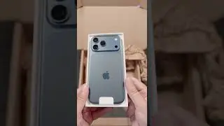 Распаковка iPhone 17 Pro Max &mdash; Deep Blue #iphone17promax #deepblue #распаковка