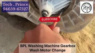 Semi washing machine wash motor and gearbox change 