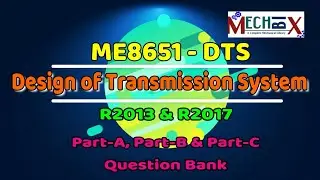 Design of Transmission Systems Important Questions Bank | ME8651 | ME6601 DTS important questions