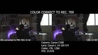CANON C200 Cinema Raw Light 12bit vs 10bit