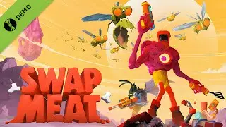 ඇඟේ කෑලී ගලෝ ගලෝ වෙඩි තියනවා 🥩😂 &mdash; Swap Meat Demo Sinhala Gameplay │ MrMRVLS 💜