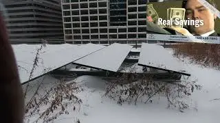 Snow Covered Solar Panels on International Clean Energy Day - Jan 26, 2026