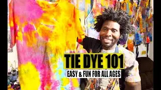 How to Tie Dye without fear Like a Kid: Easy and Fun Results. Beginner’s demo. 