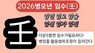 2026년병오년 임수일간별운세#병오년운세#임수일간#사주공부